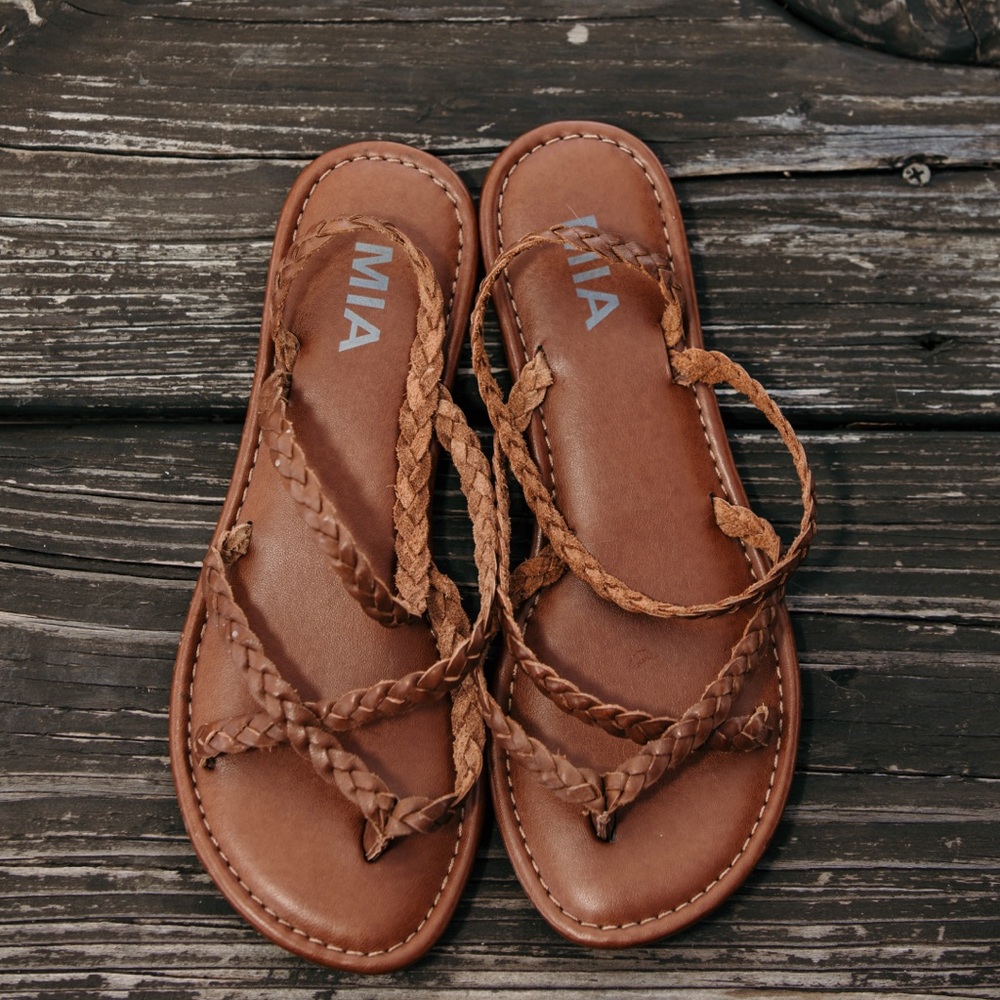 Mia Braided Leather Sandal